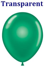 11 inch TUFTEX Crystal Emerald Green Latex Balloons - 100 count