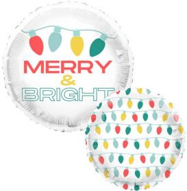 18 inch TUFTEX Feelin Festive & Bright Foil Balloon - Pkg