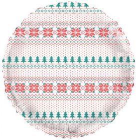 18 inch TUFTEX Feelin Festive Print Foil Balloon - Pkg