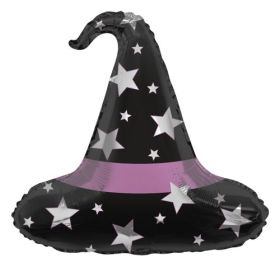 28 inch TUFTEX Get Your Witch Hat On Foil Balloon - Packaged