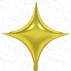 30 inch Decochamp Gold Starpoint Foil Balloon