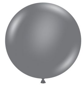 36 inch TUFTEX Gray Smoke Latex Balloon