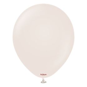 12 inch Kalisan Retro White Sand Latex Balloons - 100 CT