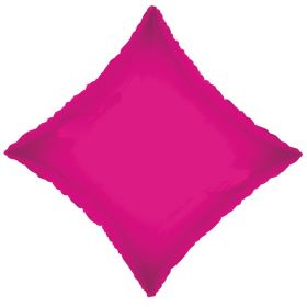 18 inch Magenta Diamond Foil Balloons