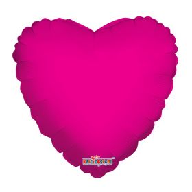 18 inch Magenta Heart Foil Balloons