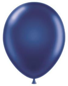 17 inch TUFTEX Metallic Midnight Blue Latex Balloons - 50 count