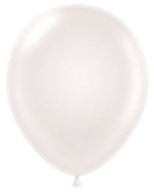 24 inch TUFTEX Sugar (Pearl White) Latex Balloons - 25 count