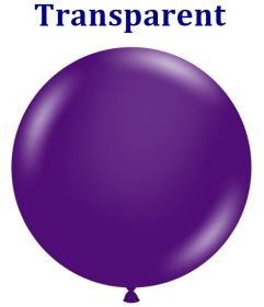 36 inch TUFTEX Crystal Purple Latex Balloons - 2 CT