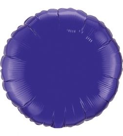 18 inch Purple Circle Foil Balloons