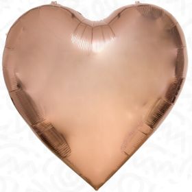 68 inch Decochamp Rose Gold Heart Foil Balloon