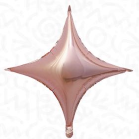 18 inch Decochamp Rose Gold Starpoint Foil Balloon - 5 ct