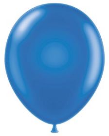 11 inch TUFTEX Metallic Blue Latex Balloons - 100 count