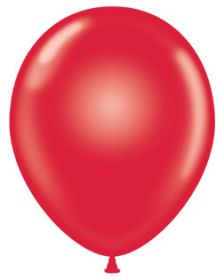 9 inch Standard Red TUFTEX Latex Balloons - 100 count