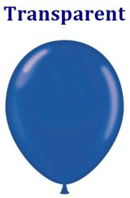 11 inch TUFTEX Crystal Sapphire Blue Latex Balloons - 100 count