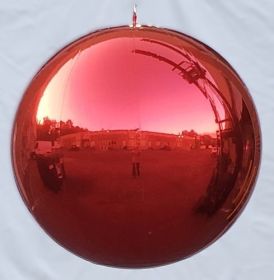 2 foot Red Shiny Chrome Sphere (Ball)