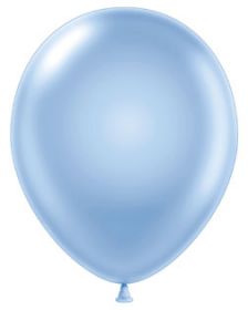 11 inch TUFTEX Pearl Sky Blue Latex Balloons - 100 count