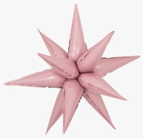 40 inch Decochamp Baby Pink Starburst Foil Balloon