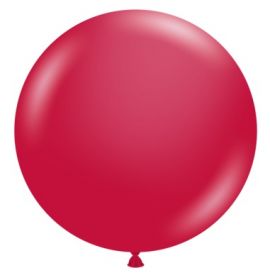 36 inch TUFTEX Metallic Starfire Red Latex Balloons - 2 CT