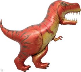 47 inch Northstar T-Rex Dinosaur Shape Foil Balloon - Packaged