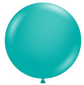 36 inch TUFTEX Teal Latex Balloons - 2 CT