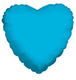 18 inch Turquoise Heart Foil Balloons