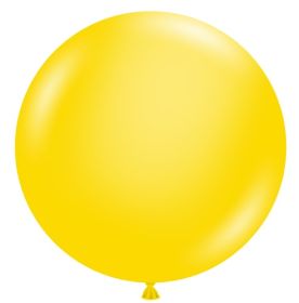 36 inch TUFTEX Standard Yellow Latex Balloons - 2 CT