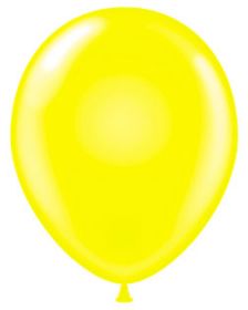 9 inch Standard Yellow TUFTEX Latex Balloons - 100 count