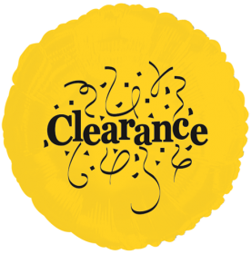 18 Foil Mylar Yellow Circle Clearance Balloon