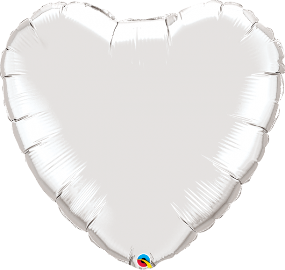 36 Inch Qualatex Foil Balloon Solid Color Hearts