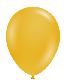 11 inch TUFTEX Mustard Latex Balloons - 100 count