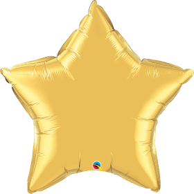 36 inch Qualatex Gold Star Foil Balloons