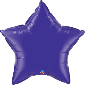 36 inch Qualatex Purple Star Foil Balloons