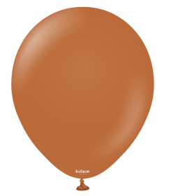 12 inch Kalisan Caramel Brown Latex Balloons